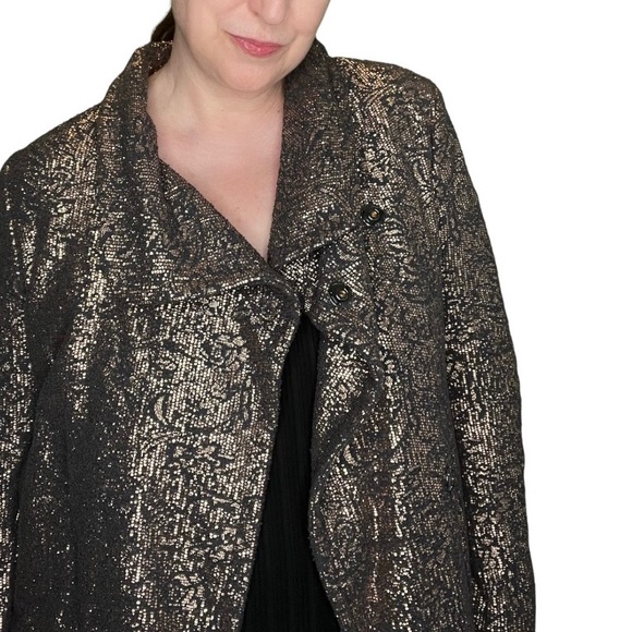 Marc Aurel Bronze Swing Coat Sz.12 - Picture 2 of 13